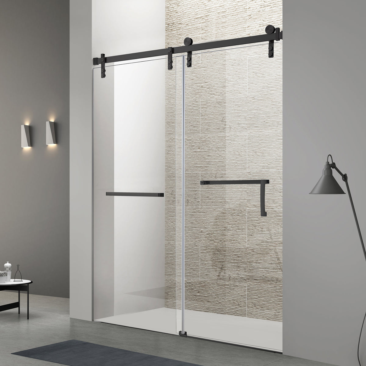 Frameless Single Sliding Shower Door - 60" x 76"