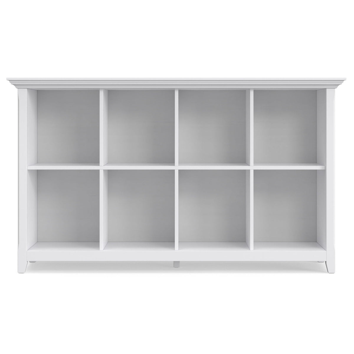 Amherst Cube Storage Bookcase with Large Cubbies - Dark Brown, Dark Gray, or White