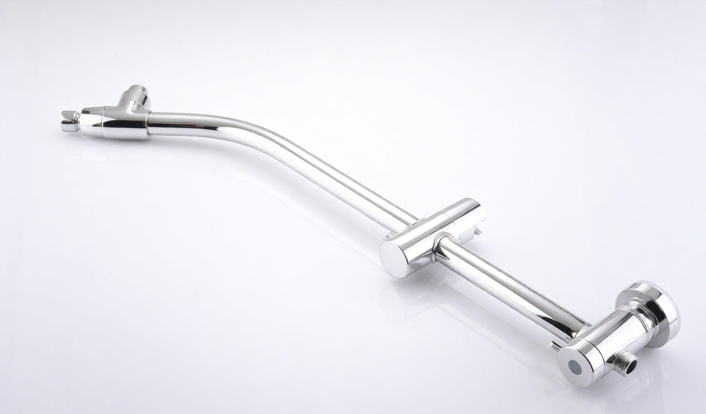 High Pressure Dual Shower Head Set - 26 Inch Tool-Free Adjustable Slide Bar