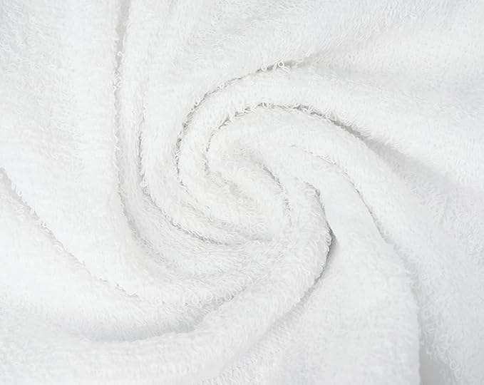 CH White Bath Towels Bulk - 22 x 44 Inches, 100% Cotton Economy Light Weight Towels for Commercial Use - Quick Dry, Ultra-Soft, and Absorbent Bulk Towels (24 Pack)