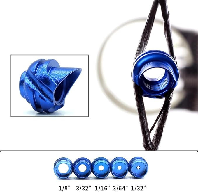 Linkboy Archery 37/45 Degree Hooded Peep Sight Compound Bow Peep Sight Inner Core 6X/8X Clarifier Aperture Lens Kits for Hunting