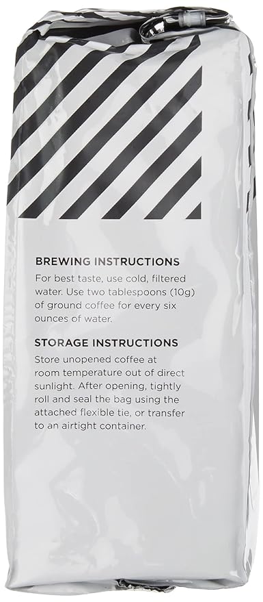 Amazon Fresh Decaf Colombia Ground Coffee, Medium Roast, 12 Ounce