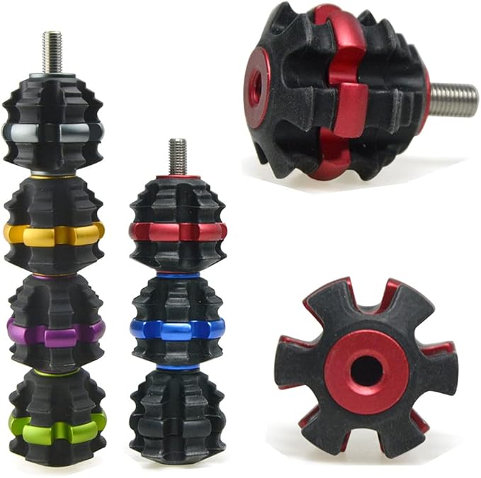 ZSHJGJR Archery Stackable Bow Stabilizer Ball Reduce Shock Absorber Balance Bar Vibration Damper Silencer for Recurve Compound Bow Hunting Shooting