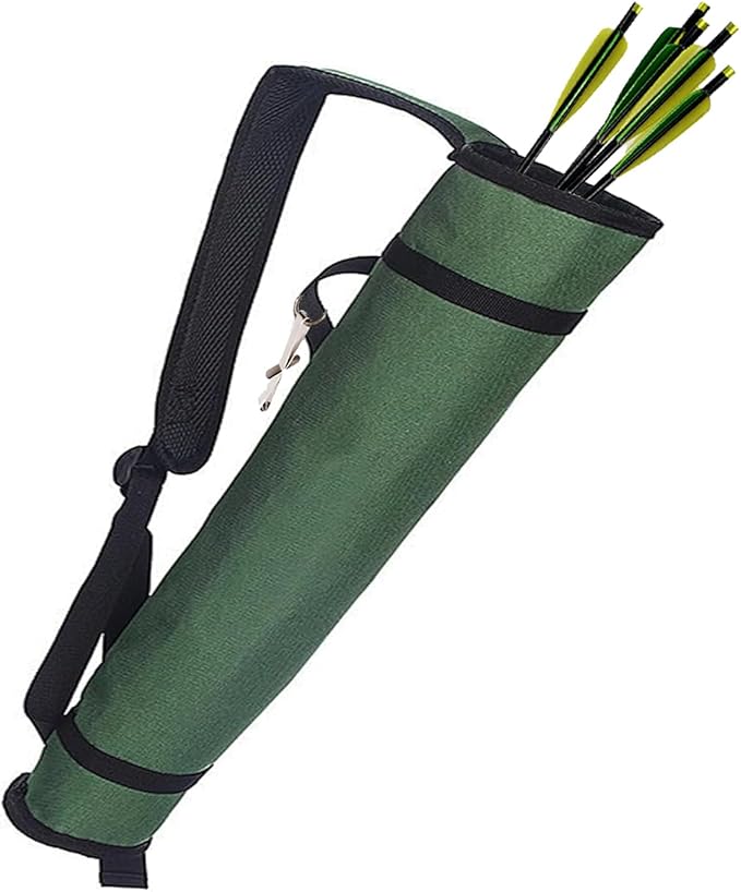 Archery Quiver Back and Hip Quivers Adjustable Arrow Backpack Bag Holder Side Hip Arrows Bag for Compound Recurve Bow Practice Target Hunting