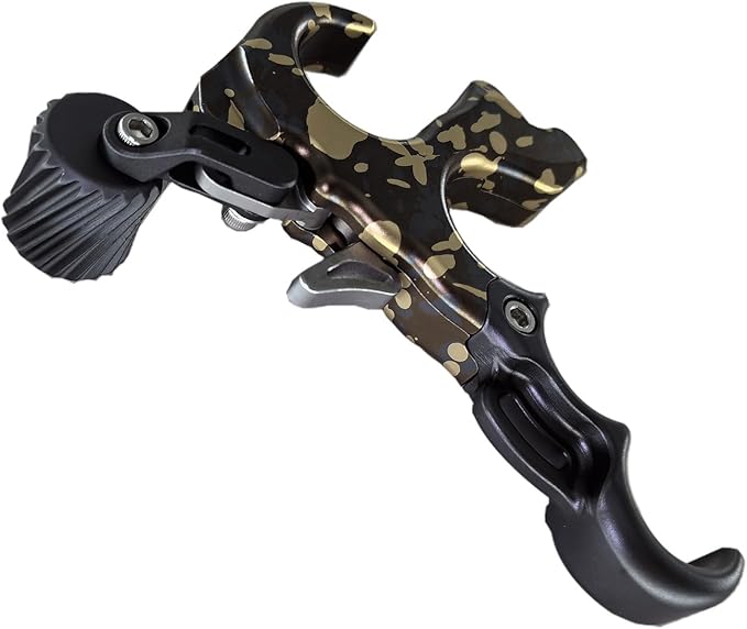 Compound Bow Aid Releaser with Wrist Straps and Adjustment Tool,Archery Release Aids with 3 Thumb Release Adjustable,Aluminum Alloy Aids.for Left and Right Handers.