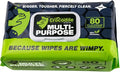 Crocodile Cloth All-Purpose Cleaning Wipes – 8 Pack/640 Total Count, 15"x10" Extra Large Plant-Based Disposable Cloths – Moist, Absorbent, Safe on Skin, Multi-Surface Use
