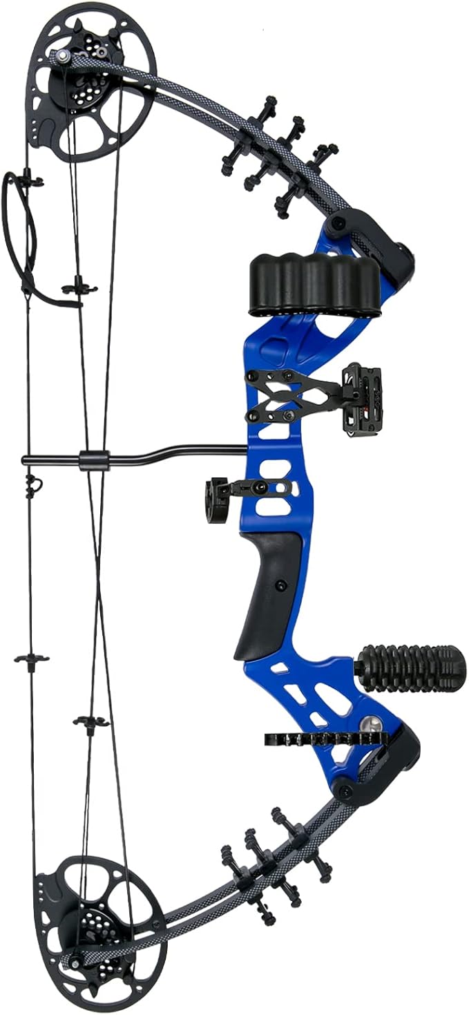 Youth Compound Bow Set 15-45 Lbs for Teens and Beginner, Package with Archery Hunting Equipment, Max Speed 260fps, Adjustable, Right Hand