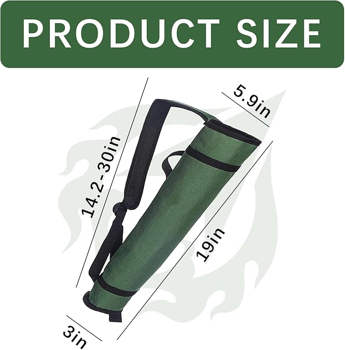 Archery Quiver Back and Hip Quivers Adjustable Arrow Backpack Bag Holder Side Hip Arrows Bag for Compound Recurve Bow Practice Target Hunting