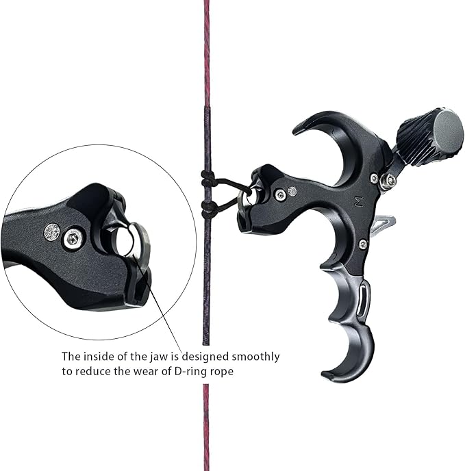 Compound Bow Aid Releaser with Wrist Straps and Adjustment Tool,Archery Release Aids with 3 Thumb Release Adjustable,Aluminum Alloy Aids.for Left and Right Handers.