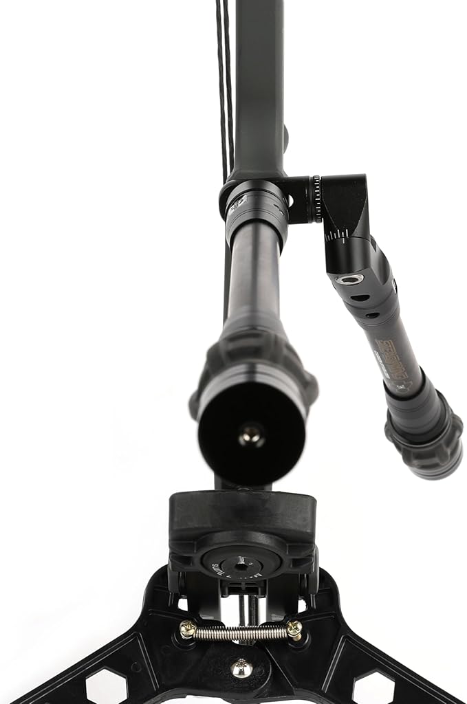AMEYXGS Archery Bow Stabilizer for Compound Bow, 3K Carbon Fiber 6", 8", 10", 12" 15" Rods, Damping System, Weights Kit, Single Side V-Bar Mount,Quick Disconnect