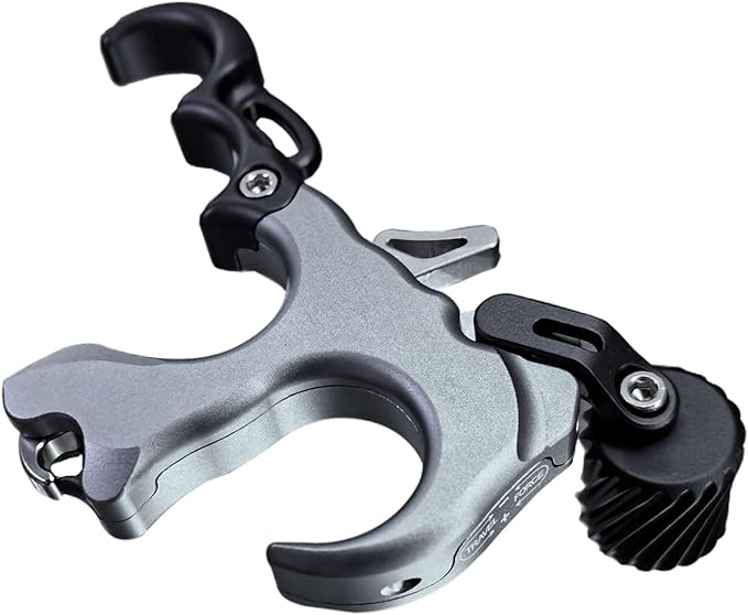 Compound Bow Aid Releaser with Wrist Straps and Adjustment Tool,Archery Release Aids with 3 Thumb Release Adjustable,Aluminum Alloy Aids.for Left and Right Handers.