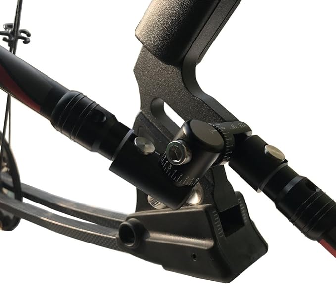 SHARROW Archery Bow Stabilizer Kit Carbon Fiber Stabilizer Dampen Weight Single Side V-bar Quick Disconnect for Compound Bow
