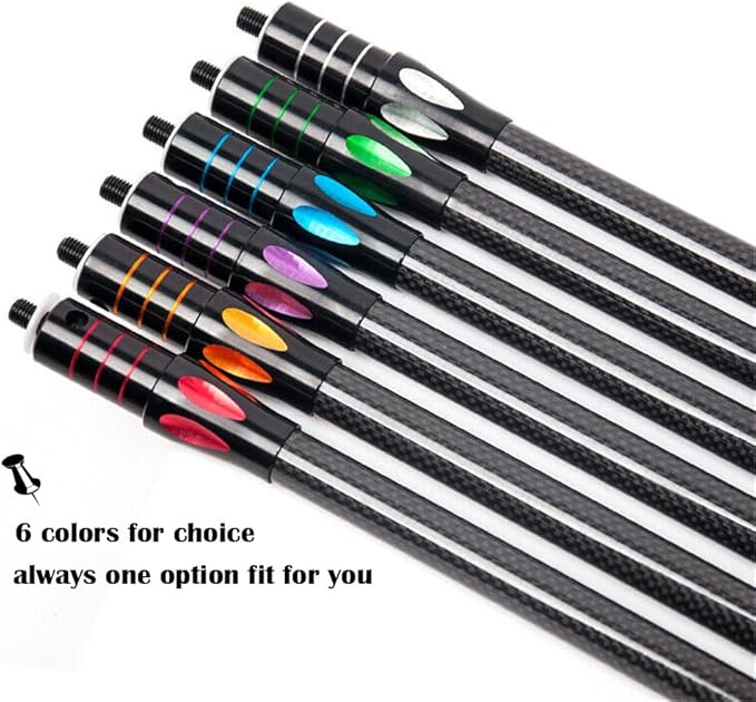 10 Inch 12 Inch 15 Inch Archery Bow Stabilizer Balance Bar Rod Side Rod Carbon Fiber Stabilizer Dampen Weight for Compound Bow Recurve Bow Accessory