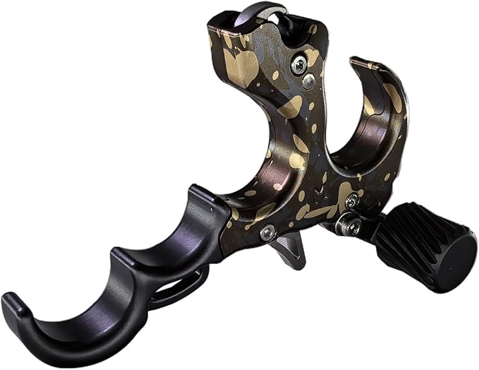 Compound Bow Aid Releaser with Wrist Straps and Adjustment Tool,Archery Release Aids with 3 Thumb Release Adjustable,Aluminum Alloy Aids.for Left and Right Handers.