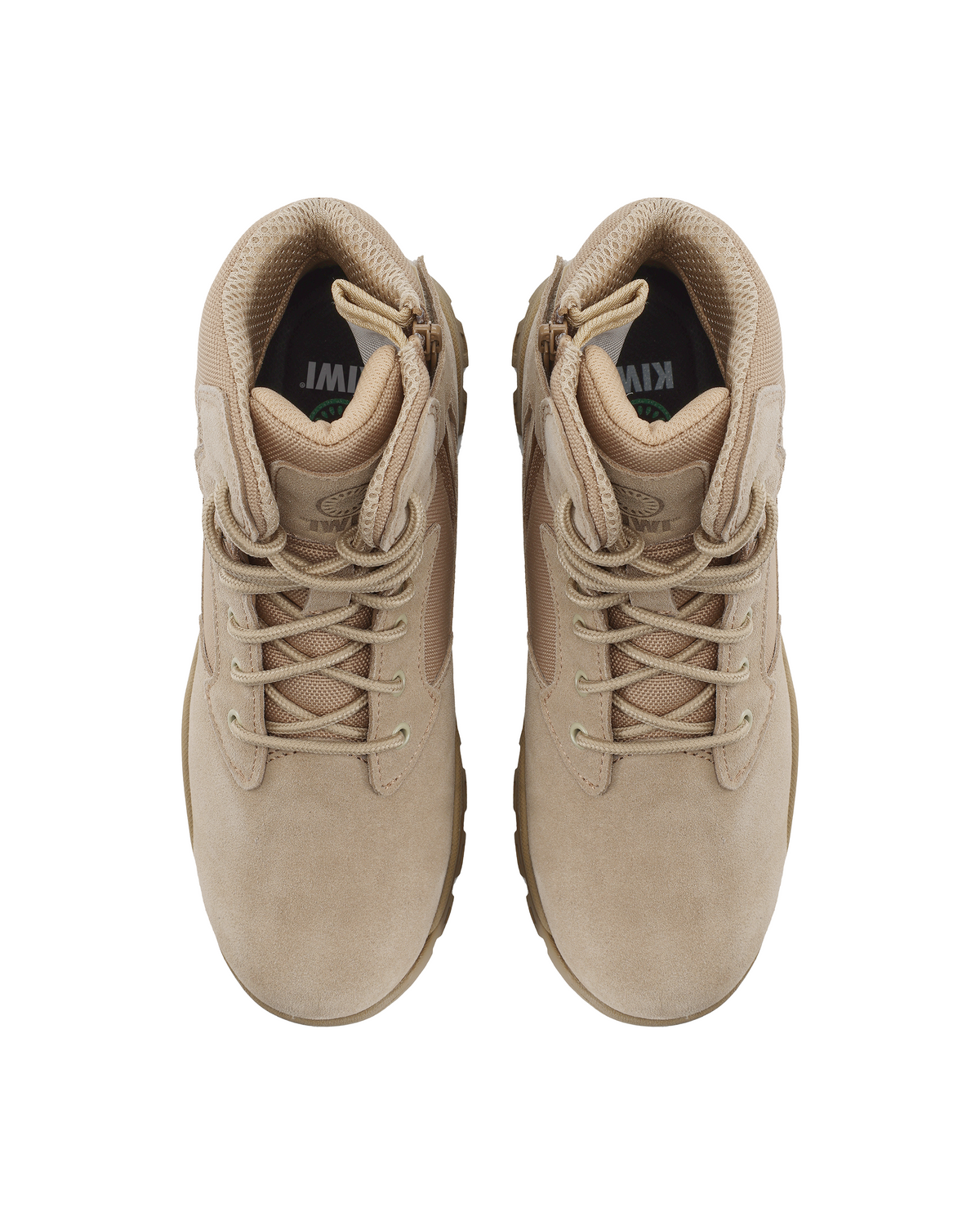 Kiwi Rugged Sand Suede Mid-Cut 6" Zipped Water Resistant Tactical Boots [63000]
