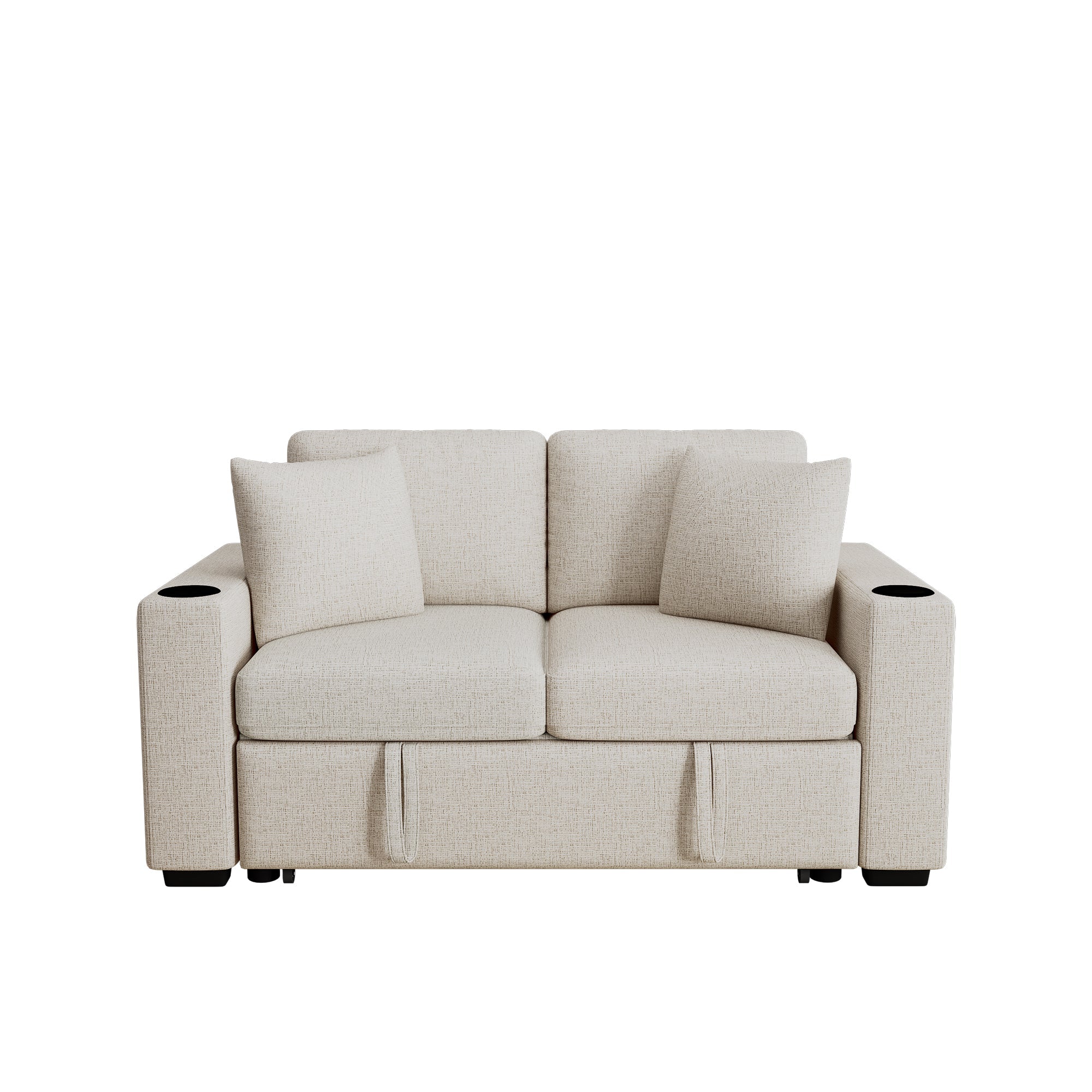 60.6" Modern Loveseat Sofa Pull-out Sofa Bed