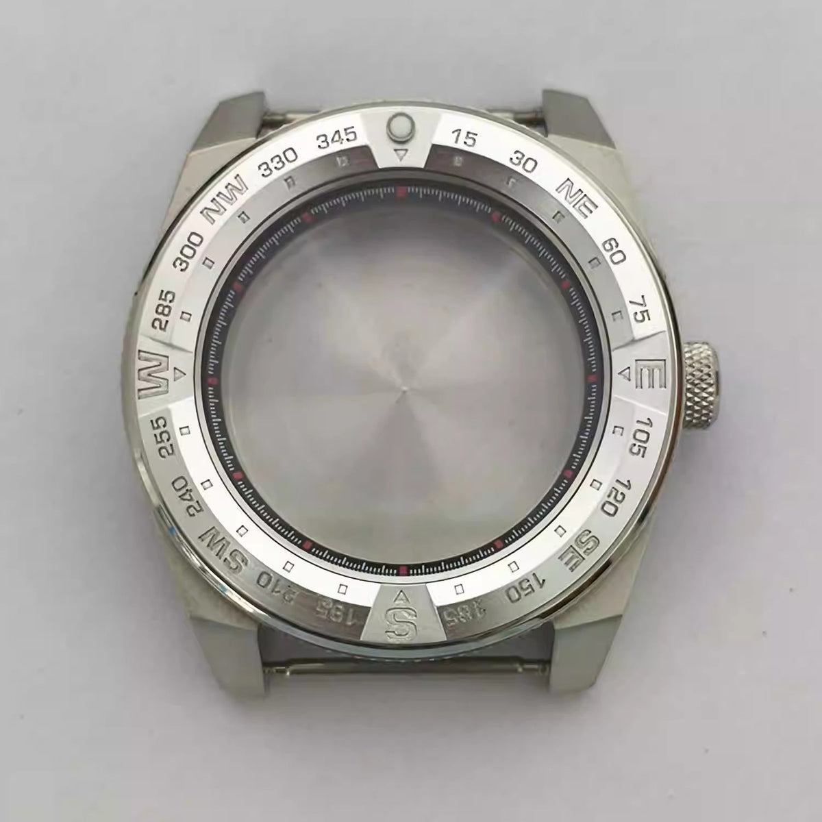 43mm 316 Stainless Steel Aluminum Bezel Watch Case Accessory