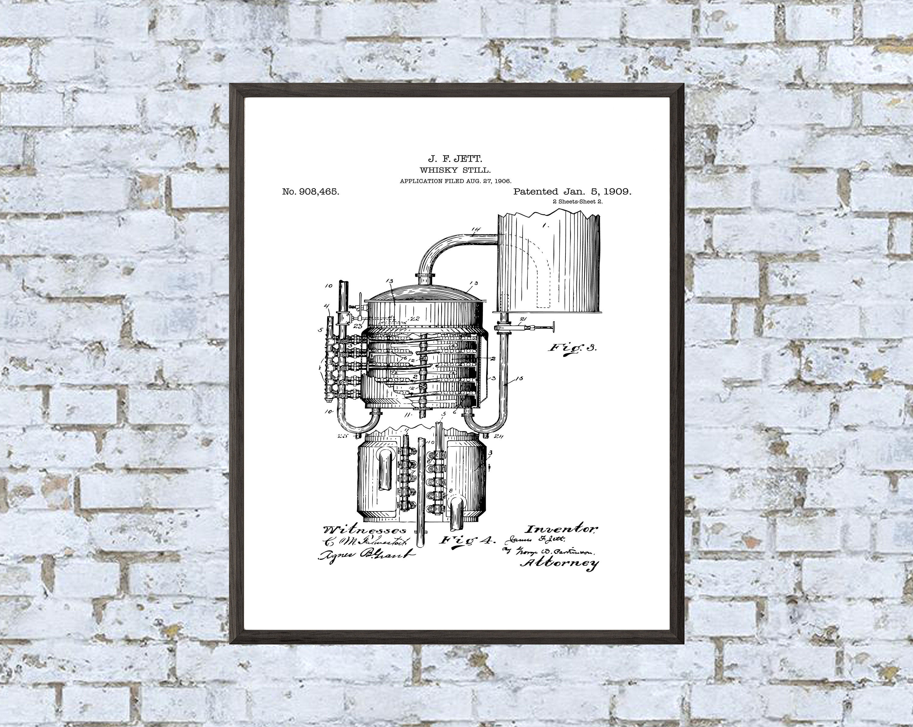 Whiskey Still Print - Digital Download - 7 Different Backgrounds Included