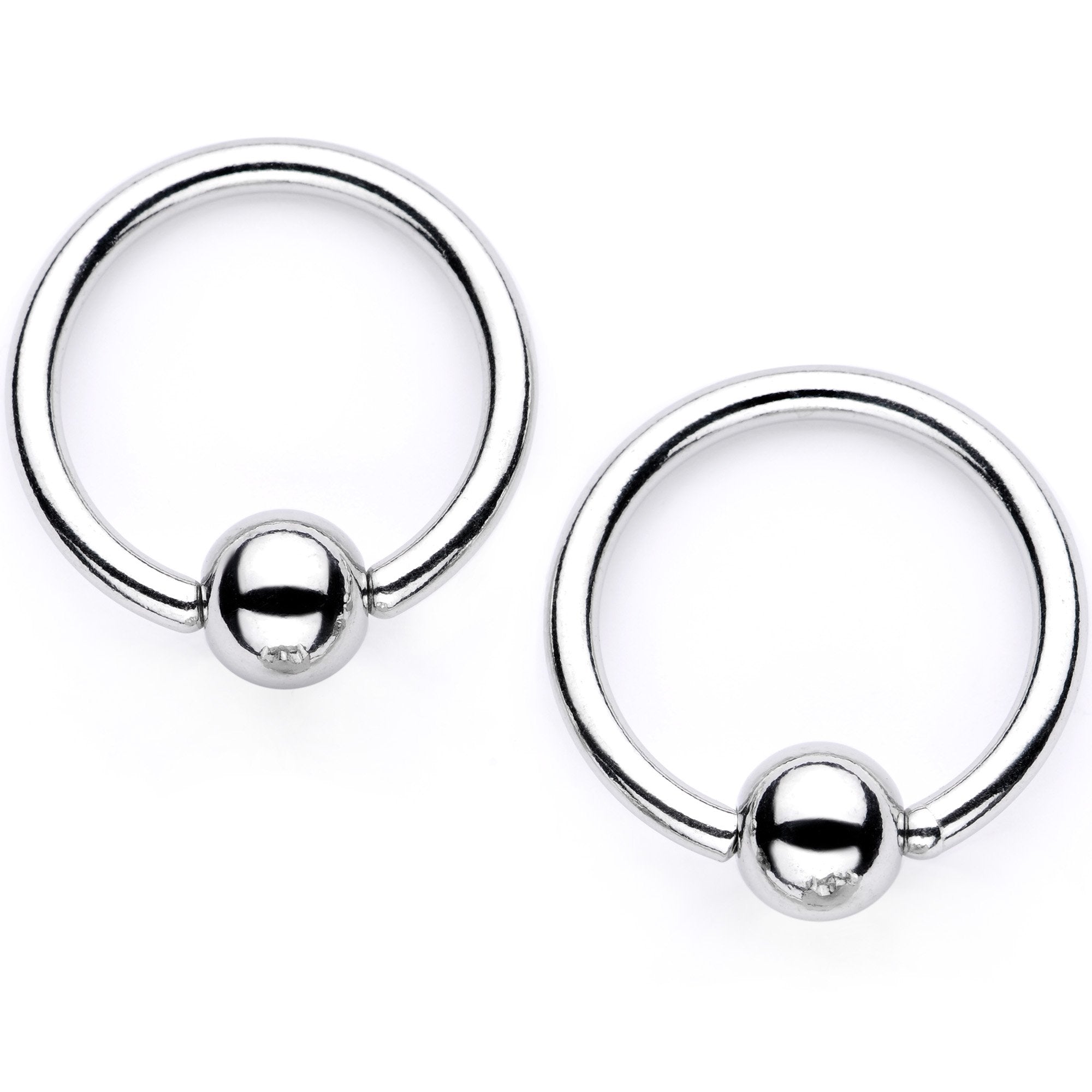 14G Green Gem Supernova Captive Ring Barbell Nipple Ring Set
