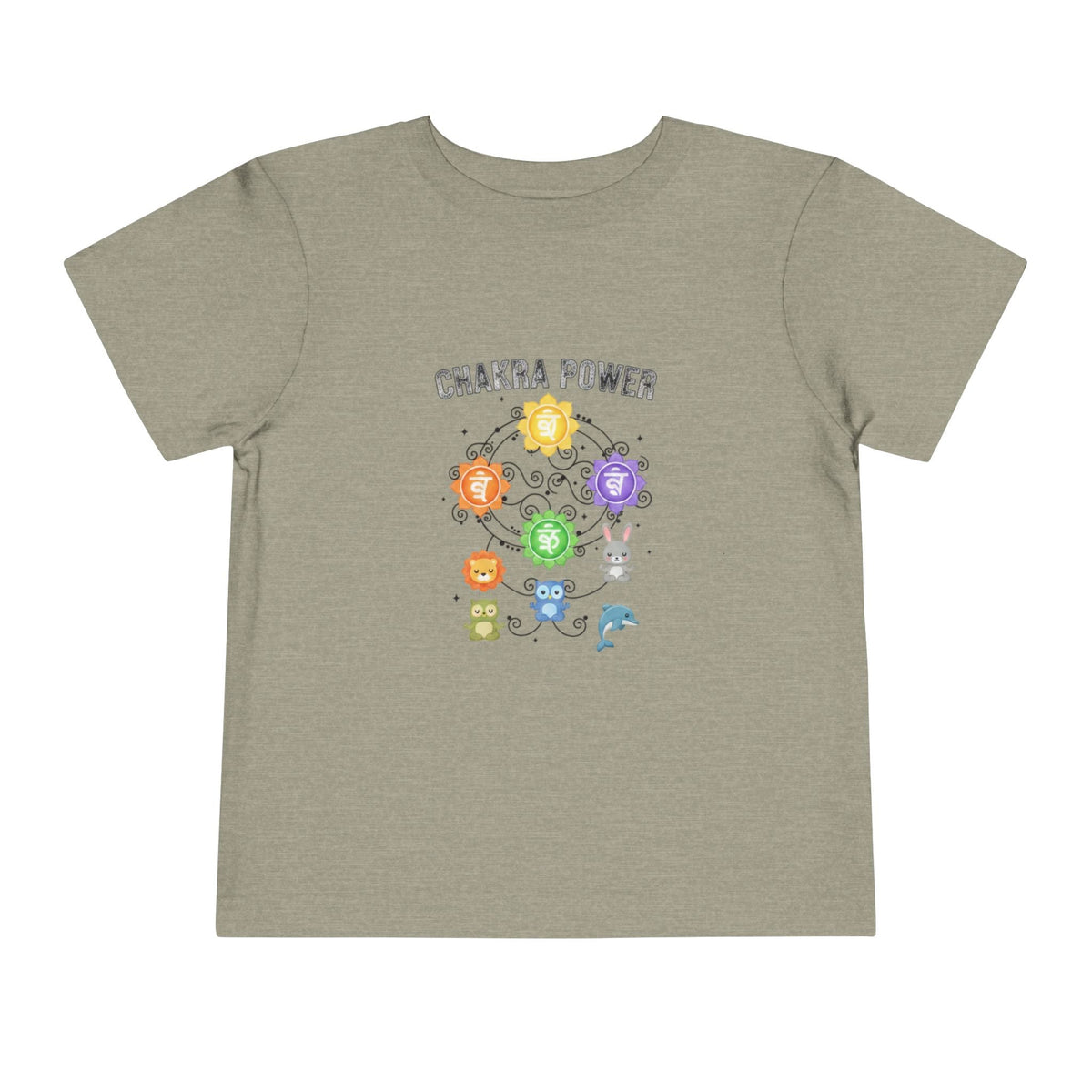 Chakra Power Toddler Tee — Colorful Kids Chakra Energy Shirt