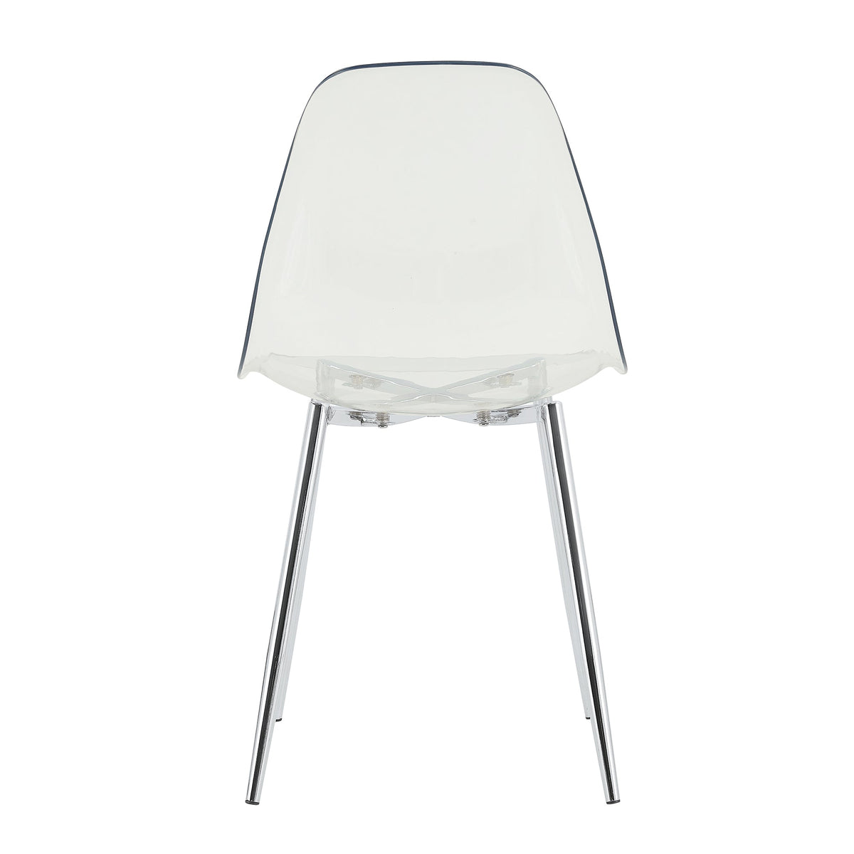 Modern Minimalist Transparent Dining Chair - 6-Piece Set