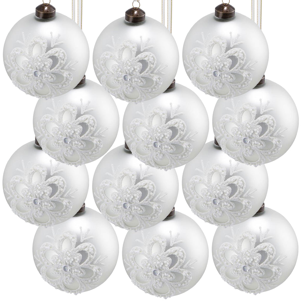 D3" Christmas Ball Ornaments - Set of 12