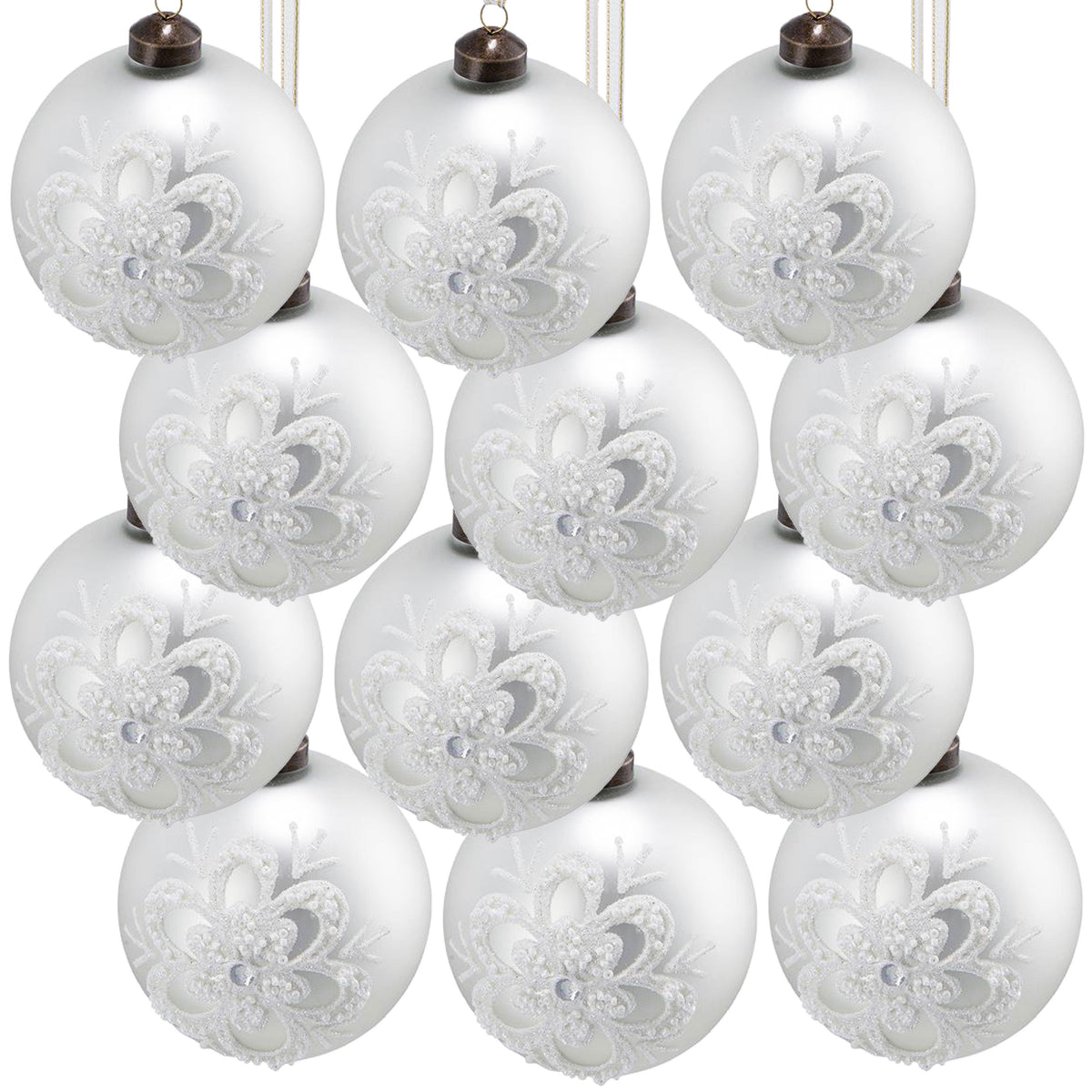 D3" Christmas Ball Ornaments - Set of 12