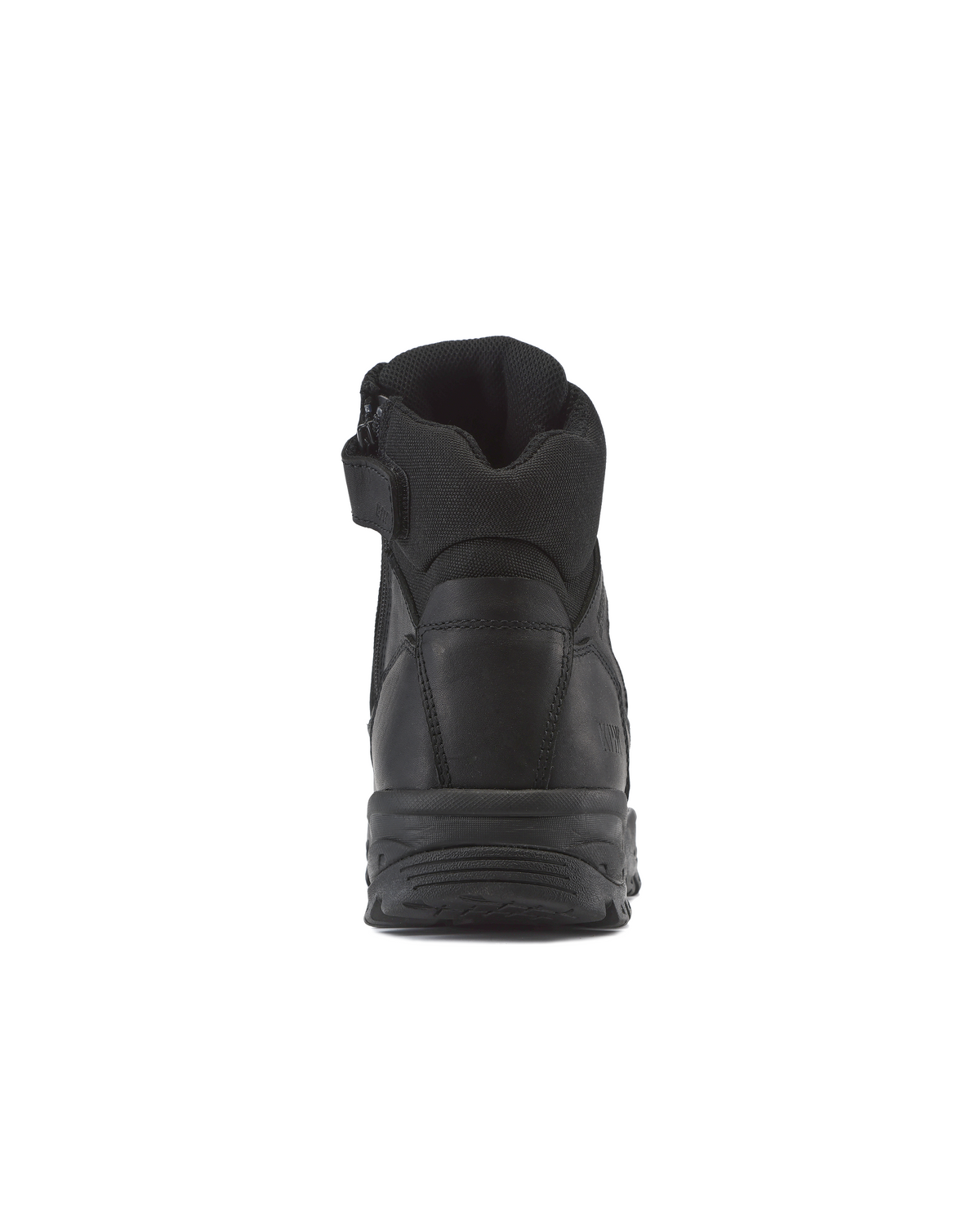 Kiwi Rugged Black Full Grain Leather Mid-Cut 6" Steel Toe Zipped Waterproof Tactical Boots [60300]