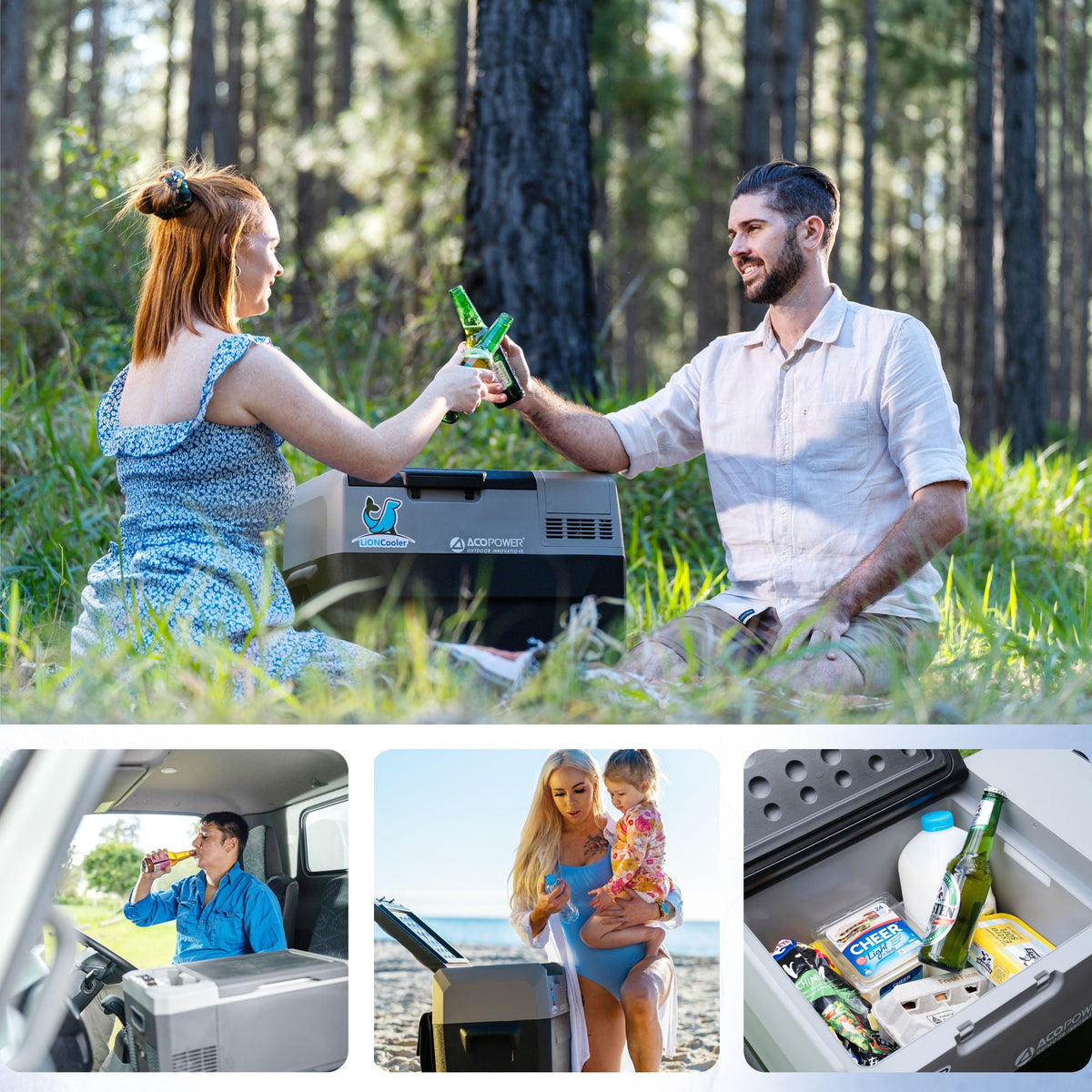 Portable Freezer with App Control and Off-Road Wheels