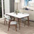 Lindsey Mid-Century Modern Solid Wood Dining Table