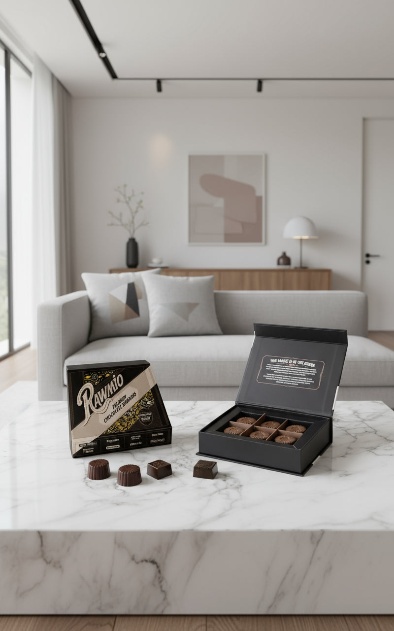 Rawmio 70% Dark Chocolate Bon Bons, 6ea