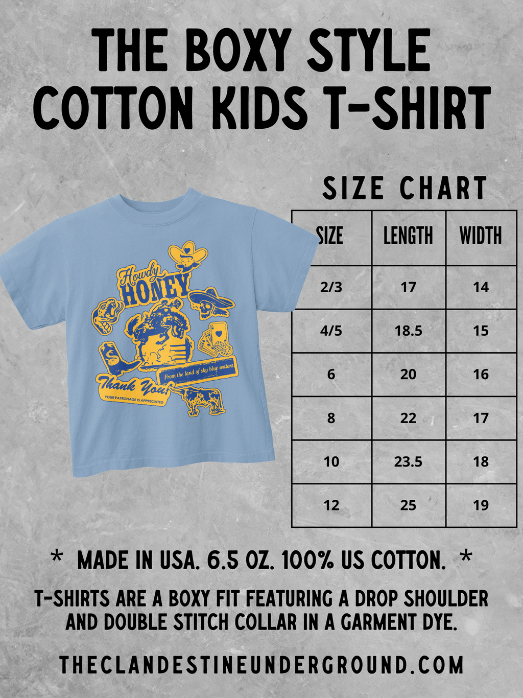 * KIDS * Summer of '79, Hot Dogs Kids Boxy T-Shirt