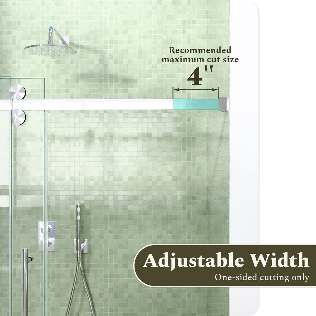 Frameless Sliding Tub Shower Door Enclosure