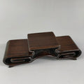 Handmade Wood Triple Display Stand – Snuff Bottles & Figurines