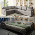 115.2" L-Shaped Pull-Out Bed Sleeper Sofa