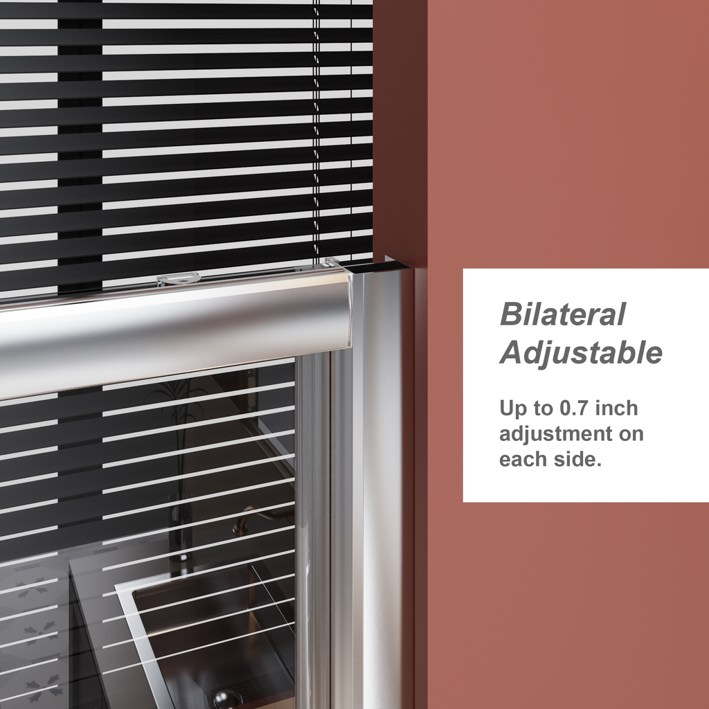 60-in W x 72-in H Single Sliding Shower Door