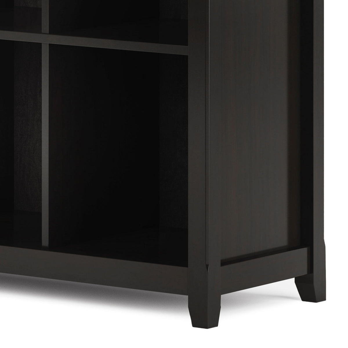 Amherst Cube Storage Bookcase with Large Cubbies - Dark Brown, Dark Gray, or White