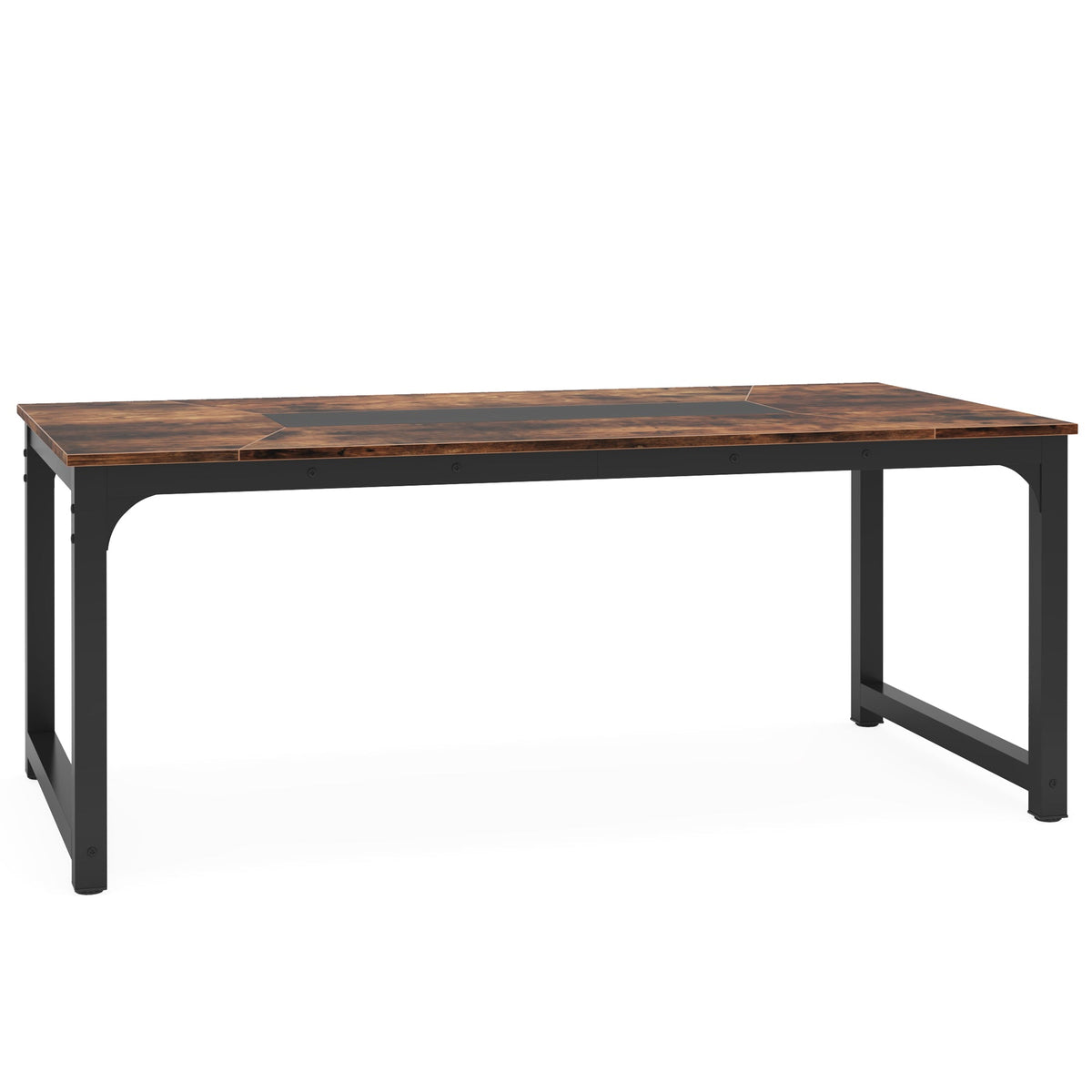 71" Industrial Dining Table for 6-8 People - Rustic