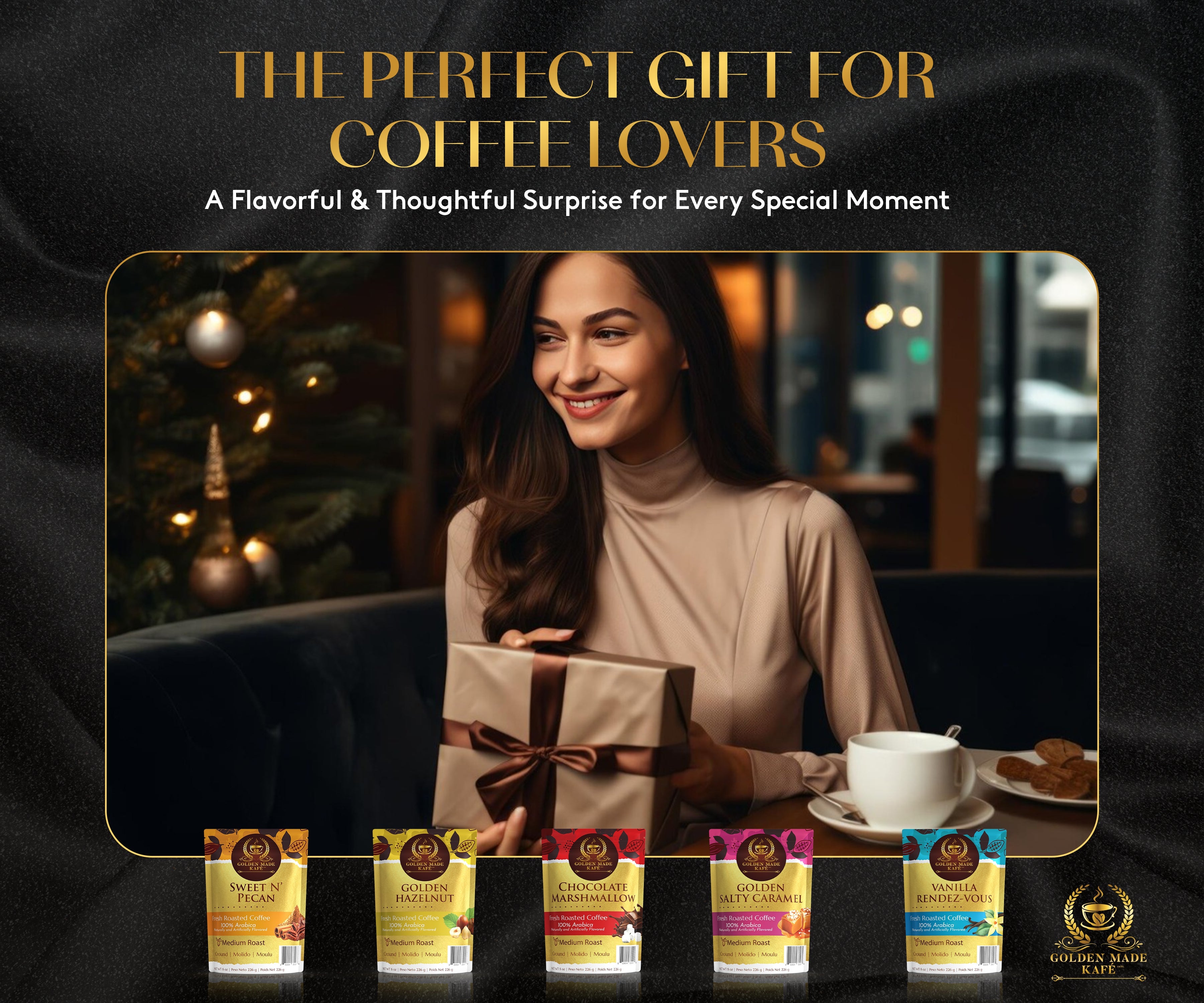 8oz PREMIUM GROUND COFFEE - SWEET N’ PECAN