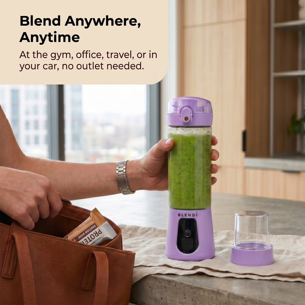 BLENDi Pro+ Portable Blender – 120W, 17oz, Crushes Ice, USB-C Rechargeable