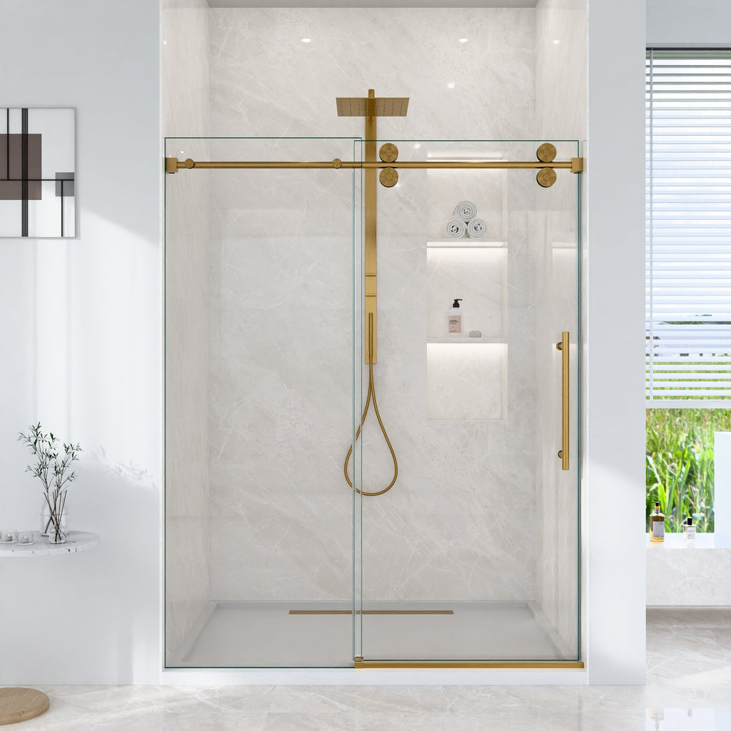 Frameless Single Sliding Shower Door