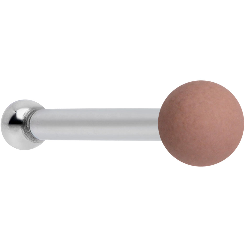 20G 1/4 Brown Matte 2mm Nose Bone