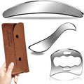 BYYDDIY 3 in 1 Stainless Steel Muscle Scraper Tools Set,Scraping Massage Tools for Physical Therapy,Derma Edge & GuaSha Massage Scraper Tool