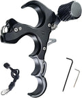 Compound Bow Aid Releaser with Wrist Straps and Adjustment Tool,Archery Release Aids with 3 Thumb Release Adjustable,Aluminum Alloy Aids.for Left and Right Handers.