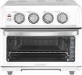 Cuisinart Air Fryer Toaster Oven with Grill, 1800W 8-1 Air Fryer Oven with Bake, Convection Bake, Grill, Broil and Warm Options, Large Capacity, 60-Minute Timer, TOA-70W, White