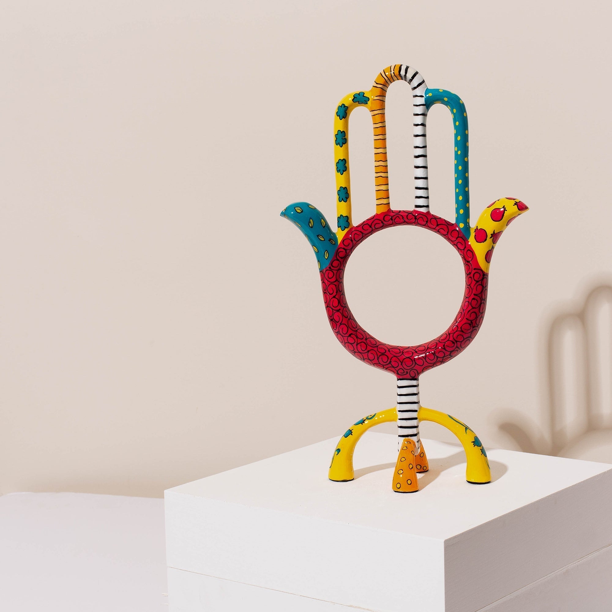 Vibrant Hamsa Hand Sculpture - HAMSA POP Series