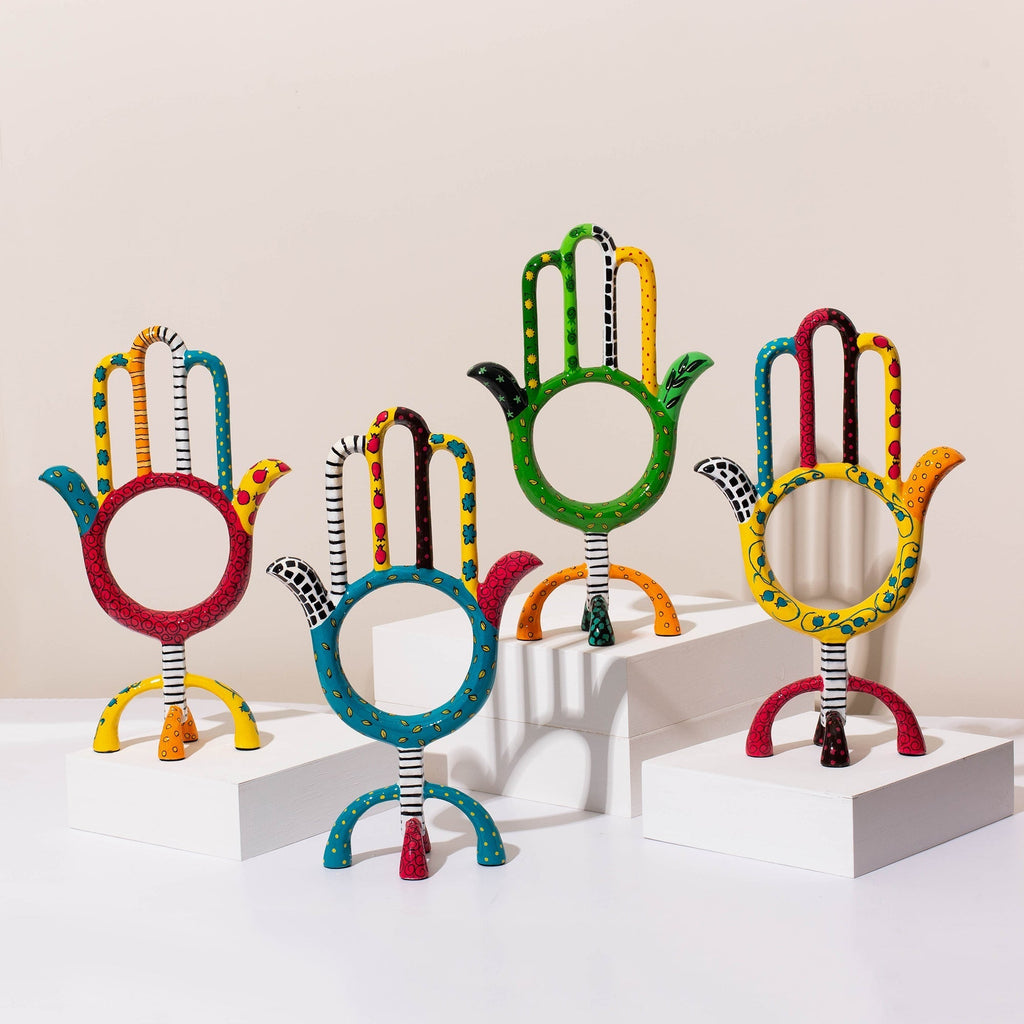Vibrant Hamsa Hand Sculpture - HAMSA POP Series