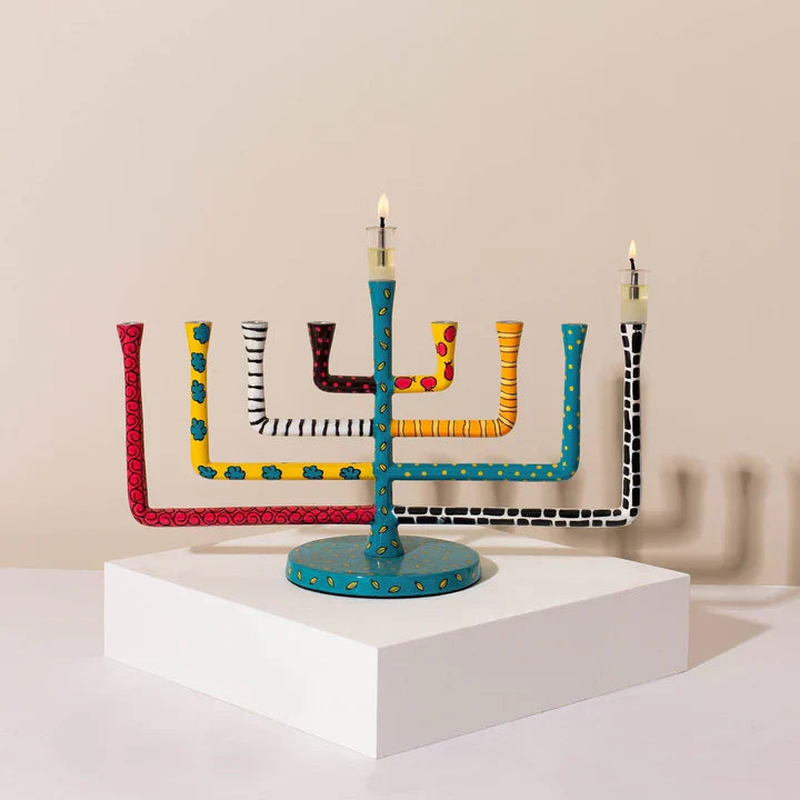 Colorful Hanukkah Menorah – NOLA Series