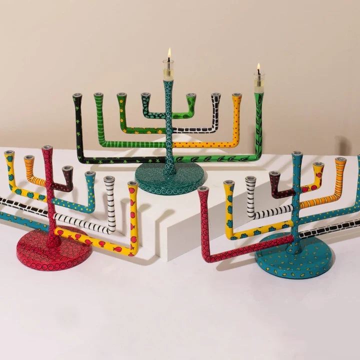 Colorful Hanukkah Menorah – NOLA Series