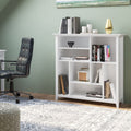 Multi Cube Bookcase and Storage Unit with Eight Storage Cubbies - Black, Gray, White, Dark Brown